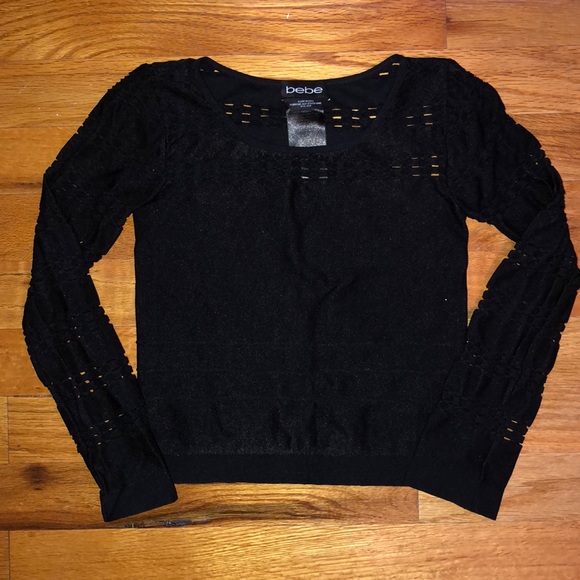 bebe Tops - BEBE- stretch crop top
